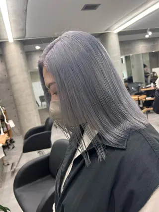 ミディアム welring hair salon所属・azusa/心斎橋/ ハイトーンカラーのヘアスタイル