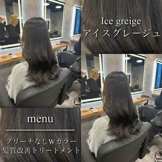 セミロング カラー ブリーチなしの達人 🌈KAITOのヘアスタイル