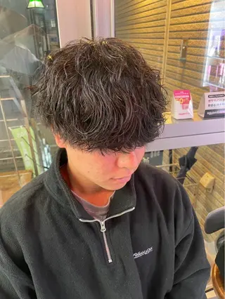 ショート パーマ メンズ お悩み解消✨/ メンズパーマ✨/直樹のヘアスタイル