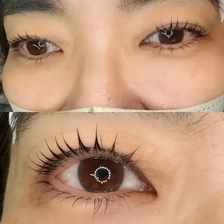 マツエク・マツパ S+アサクサ束感 外国人風パリジエンヌのマツエク・マツパデザイン