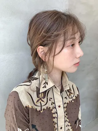 ミディアム カラー yiye 青山所属・無料カットモデル募集 🌱ひょうがのヘアスタイル