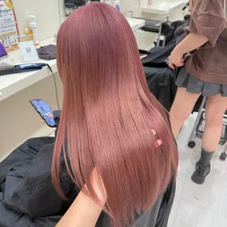 セミロング 🎀🫧透明感 ピンクラベンダー💟のヘアスタイル