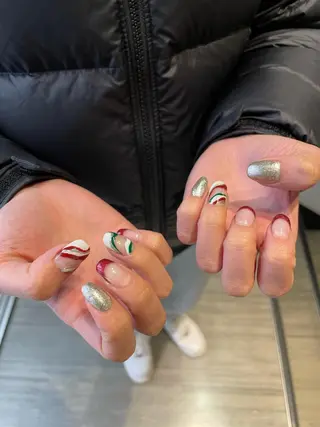 ネイル 束感まつ毛/ネイル/ LED♥KIRARAのマツエク・マツパデザイン