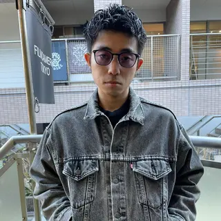 ショート メンズ 🌈圧倒的デザイン パーマ　関和希のヘアスタイル