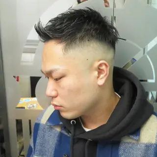 パーマ メンズ Le'a所属・渋谷/フェード/ 國分 翔のヘアスタイル