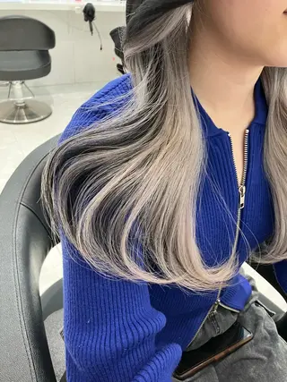 ロング カラー ヘアアレンジ 💓ブリーチ特化 透明感💓あい💓のヘアスタイル