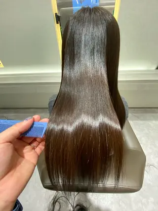 ロング ムトウセイマ/艶髪 /艶ケアWブリーチのヘアスタイル