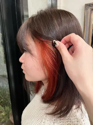 ミディアム Belle 並木通り店所属・rena/ パーマ/カラーのヘアスタイル