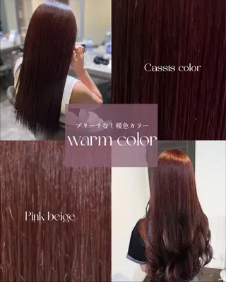 ロング カラー 岡野 真歩のヘアスタイル