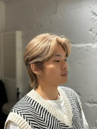 ショート パーマ メンズ 韓国メンズヘア/ ダウンパーマ/歩夢のヘアスタイル