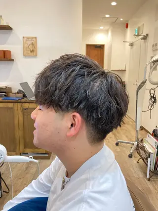 ショート パーマ メンズ カット特化型 美容師/栗本のヘアスタイル