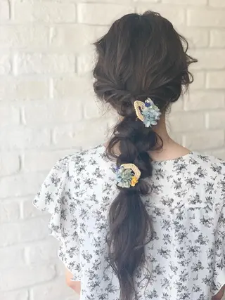 ロング ヘアアレンジ SHANTi 飯塚 ヘアセット/髪質改善のヘアスタイル