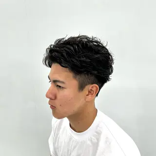 ショート パーマ メンズ 【メンズパーマ特化】 🍏網中勇喜のヘアスタイル