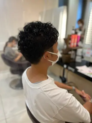 ショート パーマ メンズ トータルビューティー K:R鶴川のヘアスタイル