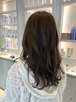 ロング カラー 田中 絵理のヘアスタイル