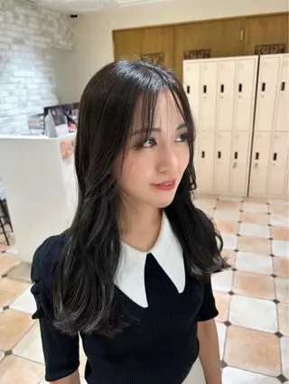 ロング カラー 新宿透明感カラー 髪質改善/吉川怜奈のヘアスタイル