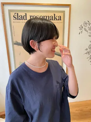 ショート カラー ヒナゴ トヨカズのヘアスタイル