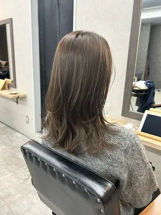 ミディアム カラー いなみね はるきのヘアスタイル