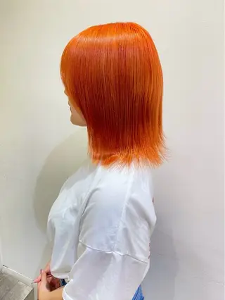 ミディアム 横浜/デザインカラー 個性派ヘアメ/まこのヘアスタイル