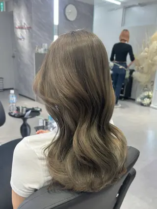 ロング カラー 心斎橋/ブリーチなし 髪質改善/レイヤーのヘアスタイル