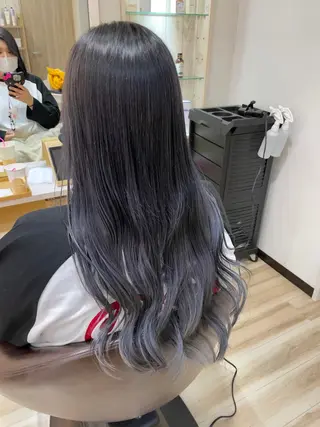 ロング カラー 🌈派手髪ハイトーン 🌈鈴木亮太🌈のヘアスタイル