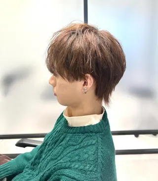 メンズ ショートボブ／川崎 子安健太のヘアスタイル