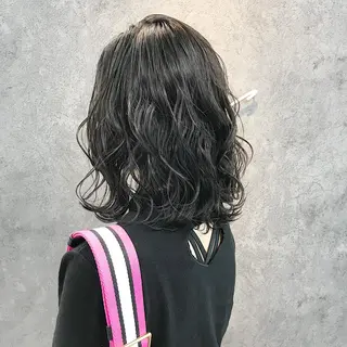 ミディアム 所渉/韓国レイヤー /ウルフカットのヘアスタイル