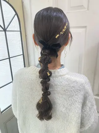 ヘアアレンジ uros.所属・uros.中目黒 moekaのヘアスタイル