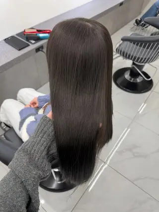 ロング 韓国ヘア/透明感カラ ー/梅田/ayanoのヘアスタイル