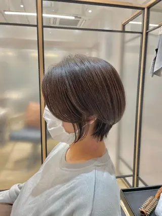 ショート シノハラ ガクト ショート/白髪ぼかしのヘアスタイル