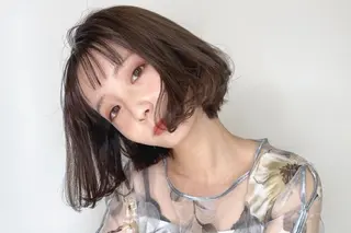 ショート カラー INCEHAIR所属・小畑日那/モデル募集 /透明感/ヘアセットのヘアスタイル