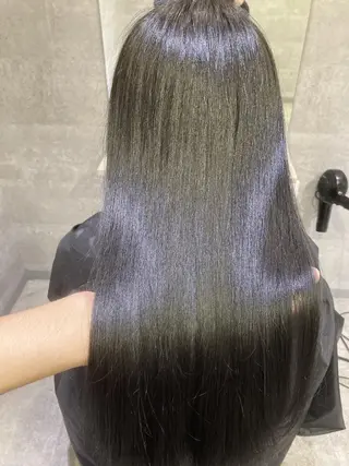 ロング カラー _WHITE 天王寺のヘアスタイル