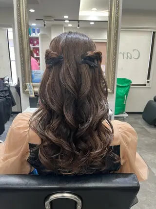 ロング ヘアアレンジ 籾木 美優のヘアスタイル