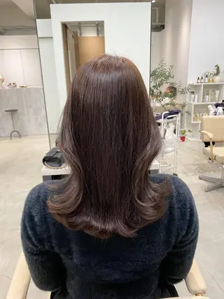 ミディアム カラー ブリーチなしカラー 🤍　Mihanaのヘアスタイル