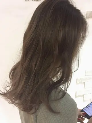 ミディアム カラー ヘアアレンジ ハットリ /北習志野のヘアスタイル