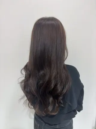 ロング カラー CHAiL.Yuzu 艶カラー韓国エクステのヘアスタイル