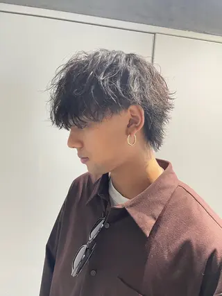 ミディアム パーマ メンズ 🔱メンズパーマ特化 🔱山下和輝のヘアスタイル