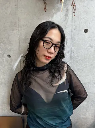 ミディアム パーマ 似合わせカット レイヤー/ボブのヘアスタイル