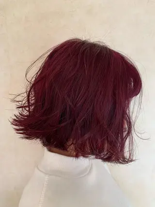 ミディアム カラー ヘアアレンジ 森野美咲🇰🇷 レイヤー/顔周りのヘアスタイル