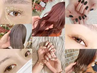 カラー ネイル マツエク・マツパ 足立 莉奈のネイルデザイン