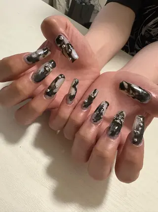 ネイル 33nail✴️栄 スミレ❇️Gel-xのネイルデザイン