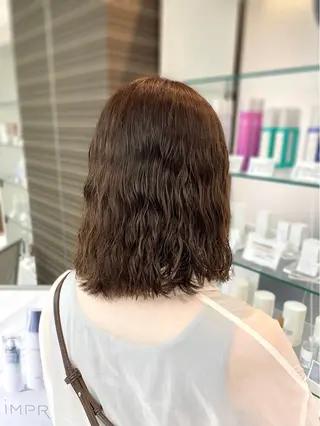 ミディアム カラー パーマ Bleu Terre所属・ブルーテーフ 大泉 遥愛のヘアスタイル