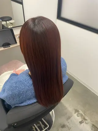 ロング カラー 菅野 萌愛のヘアスタイル