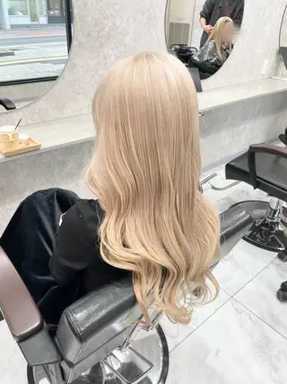 ロング 🦋ハイトーン🦋 石山 希理🦋のヘアスタイル