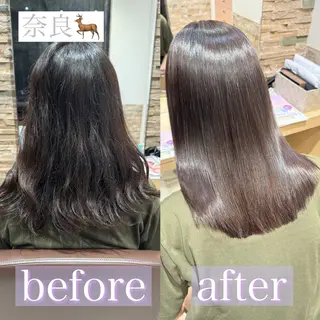 セミロング grace by happiness所属・艶髪/巻ける縮毛矯正 /髪質改善naoのヘアスタイル