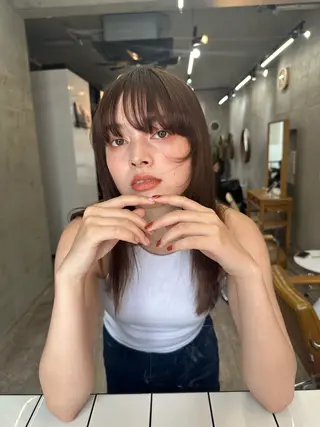 ロング カラー SALT WATER所属・🫐 𝐌𝐚𝐨 🫐似合わせcutのヘアスタイル