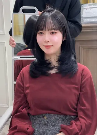 ミディアム カラー 髪質改善専門店 Adele 青山所属・レイヤーカット 青山/ヒロキのヘアスタイル