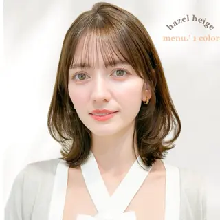 ミディアム 🎀Reina🎀 ベージュカラー🤍のヘアスタイル