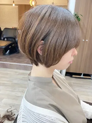 ショート カラー Repos SENDAI所属・⭐️バッサリカット モデル募集⭐️佐野のヘアスタイル