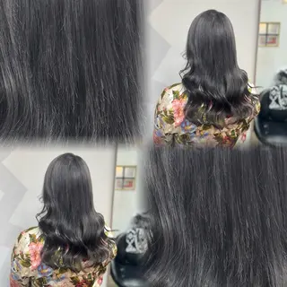 セミロング カラー 髙橋 李里亜のヘアスタイル